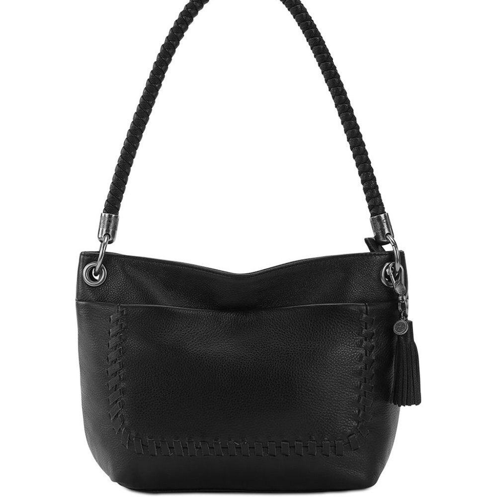The Sak Flores Leather Small Hobo Black